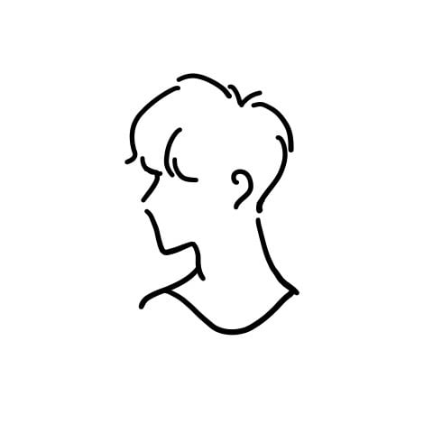 おしゃれでシンプル！あなたの横顔クールに描きます モノクロの線画好きなお客様に好評のイラストレーターが作成 イメージ5