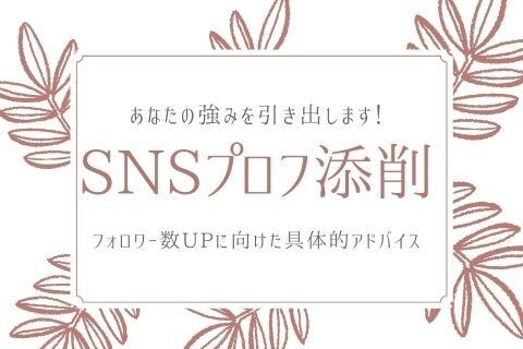 あなたの強みを活かし、SNSプロフ添削します 【性格診断×Twitter】でフォロワーを増やしませんか？ イメージ1