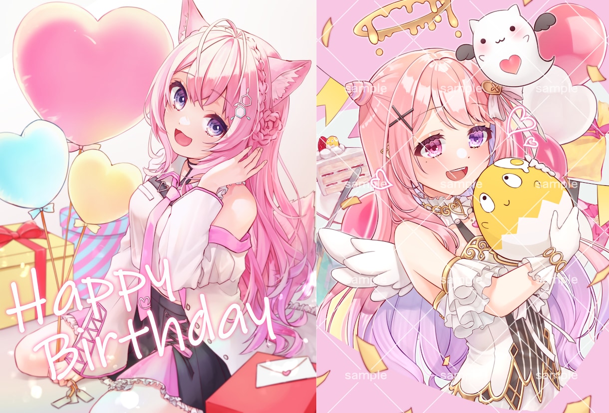 高品質！◆かわいい＆綺麗◆魅力的な一枚絵描きます ハイクオリティなイラストが欲しい方！推しのお祝いイラストにも イメージ5