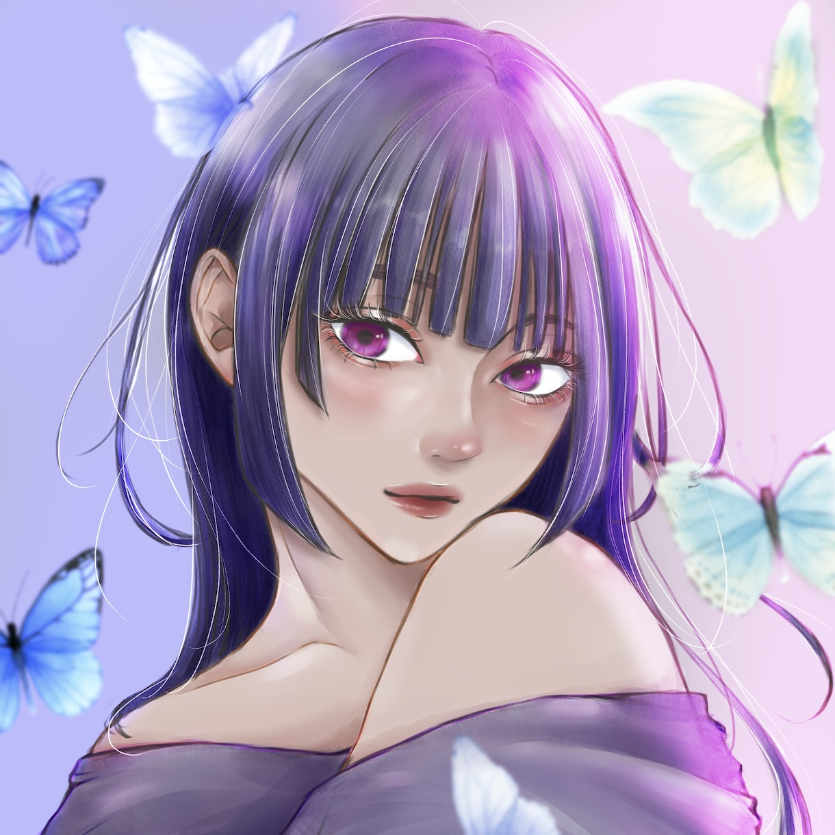 SNSに使える貴方にとって唯一無二アイコン描きます SNSやアプリ等のアイコン,似顔絵,用途に合わせ描きます イメージ4