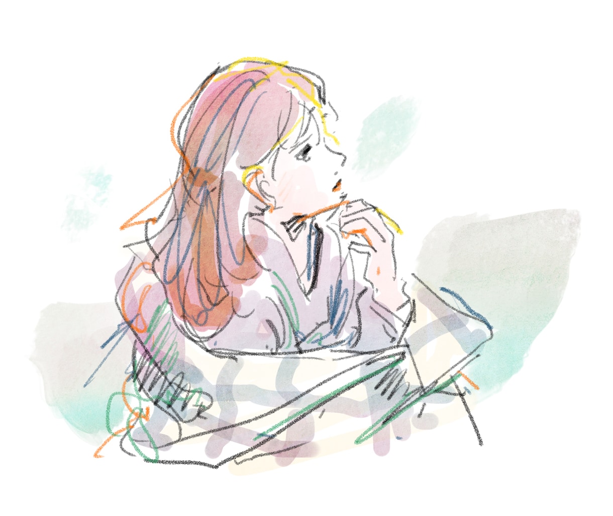 ラフなスケッチ風イラスト描きます ホームページや本などの挿絵に！個人向けイラストも！ イメージ2
