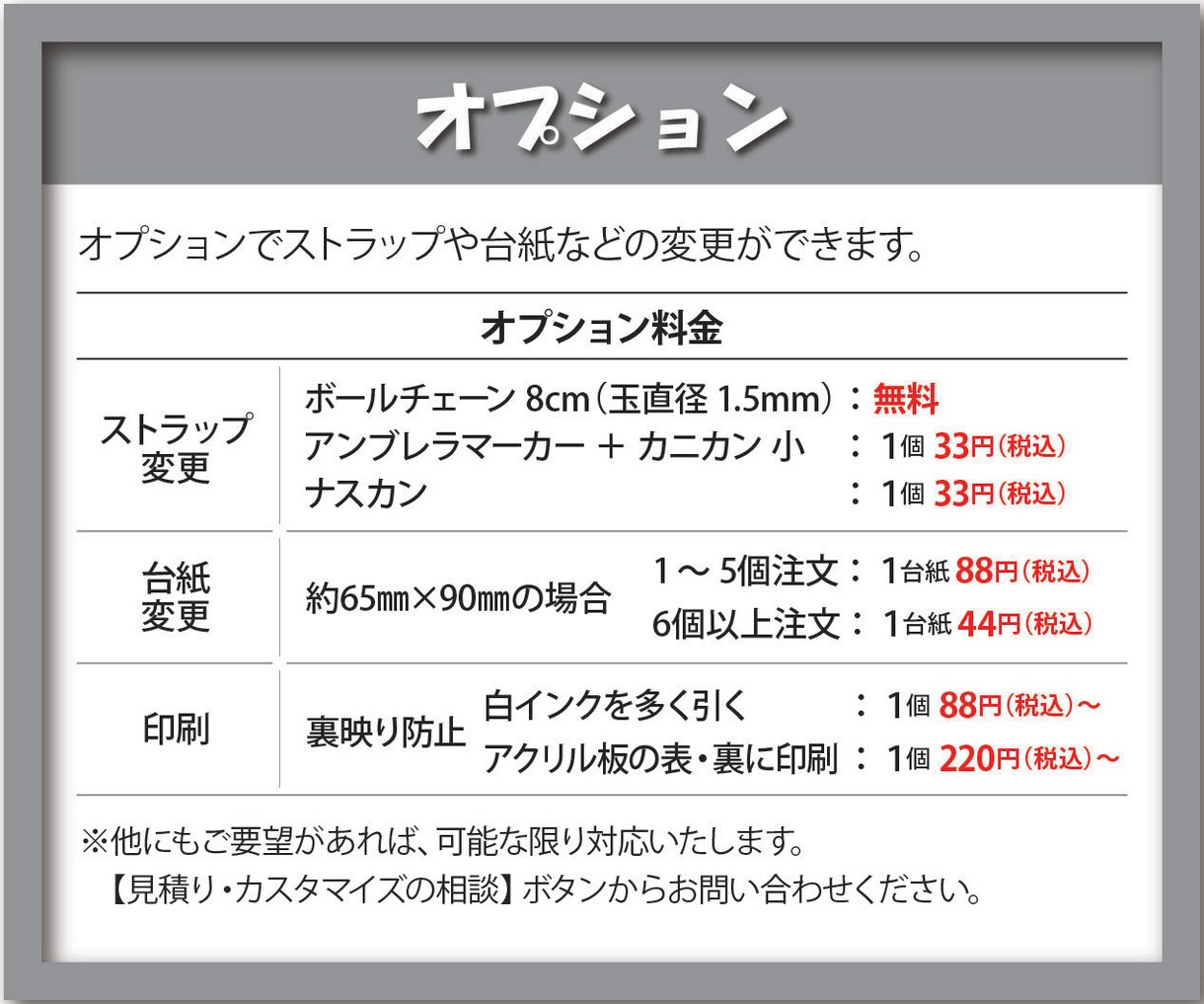 一個からオリジナルアクリルキーホルダー制作します 画像・イラストを送るだけでOK！【プレゼントや自分用に】 イメージ9