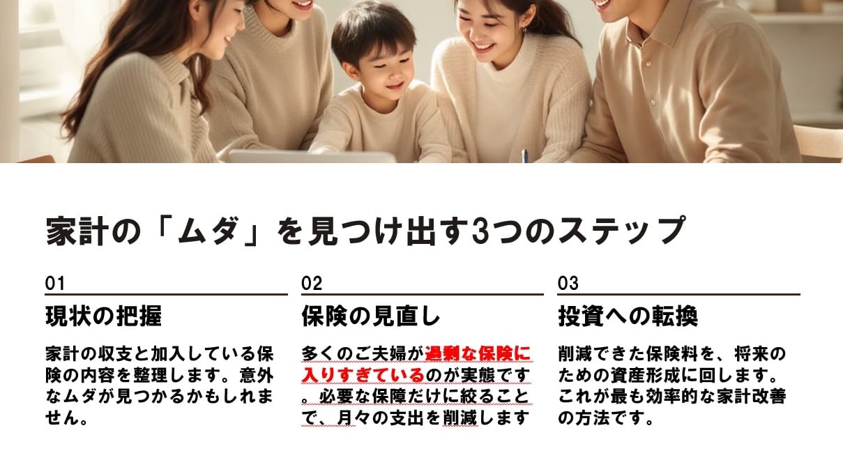 勧誘はイヤだけど保険の見直ししたい方にお伝えします 実は損していたり他の投資商品に変えた方が良い場合があります! イメージ5
