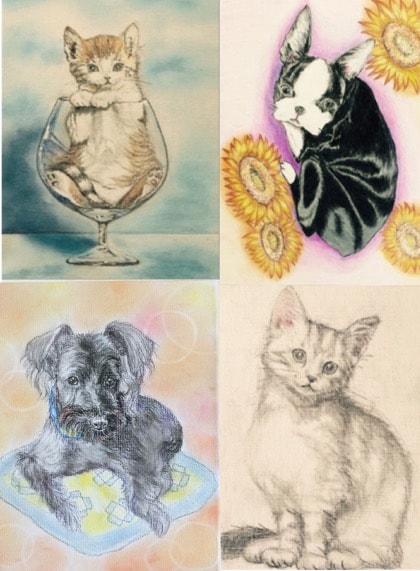 パステル画にてペットの似顔絵を描きます 飼いたいのに事情があって飼えない方や、想い出に残したい方へ イメージ3