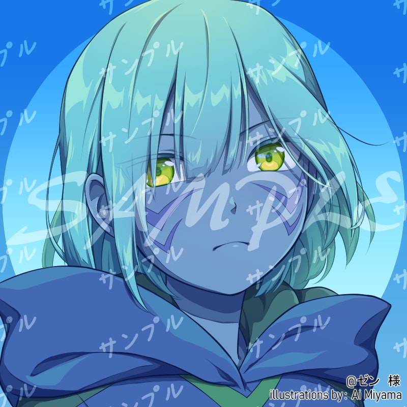 活動者さん向け！夏っぽいイラスト描きます 水中・水着・人魚化等…夏のグッズやおはV・おやVなどに☆ イメージ7