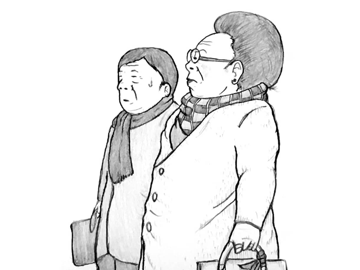 手描きのおじさんイラストを作成いたします シュールなおじさんイラスト作成 イメージ10
