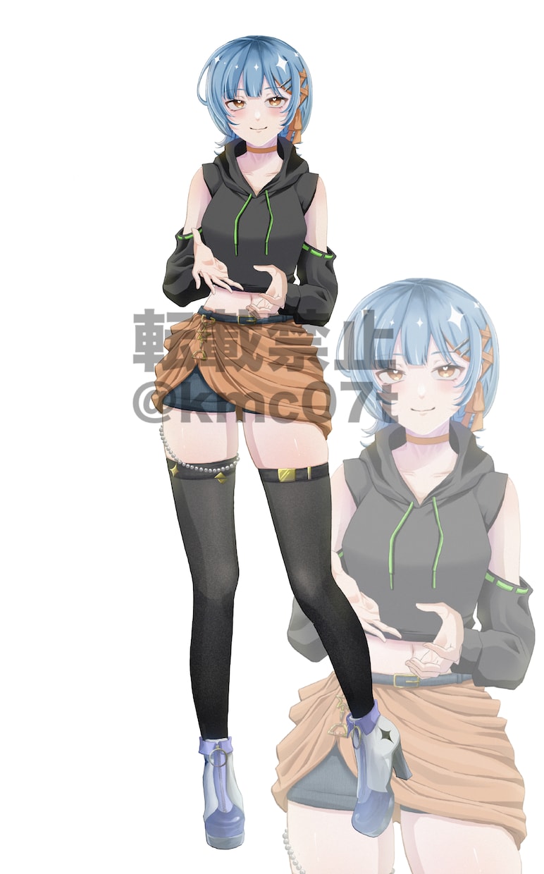 グッズやIRIAMの立ち絵描きます 透明感のある綺麗めなイラストでご希望に沿ったものを約束します イメージ3