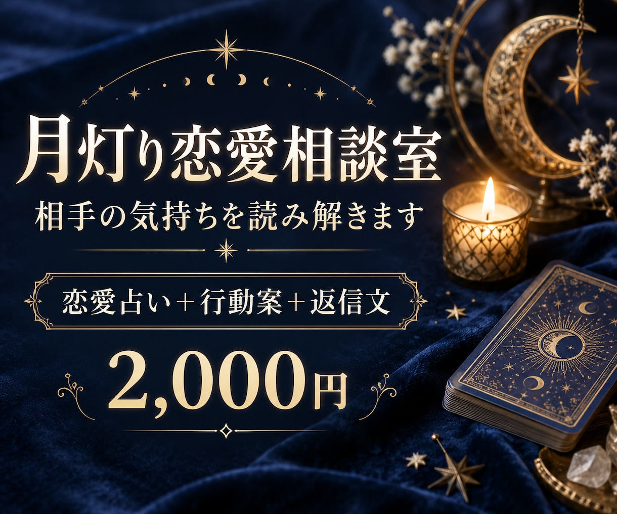相手の気持ちを占い返信文まで丁寧に作ります 占い＋恋愛相談＋そのまま使える返信文をご提案 イメージ1