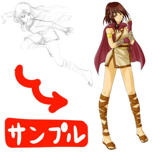 貴方のキャララフからキャラクターをアレンジします。 イメージ3