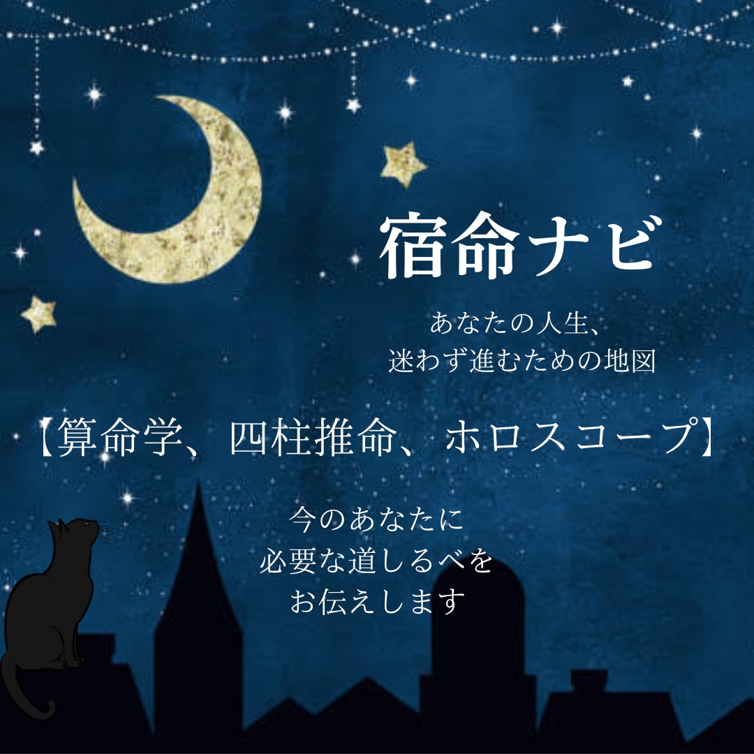24H以内/占術で貴方の宿命や悩みを占います 算命学・四柱推命・ホロスコープで必要な道しるべをお伝えします イメージ1