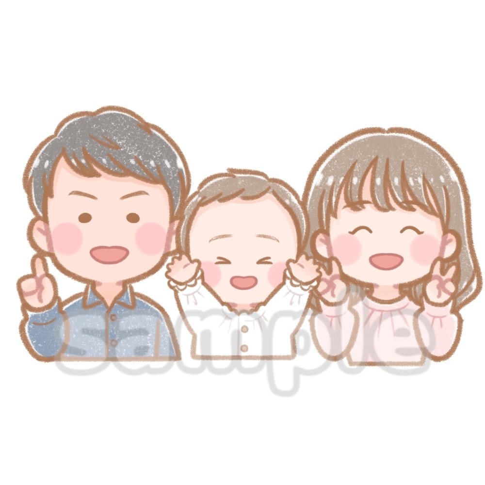 ゆるすぎるほんわかイラスト描きます とにかくゆるい！でもどこか似ている？ゆるさ重視のイラストです イメージ4
