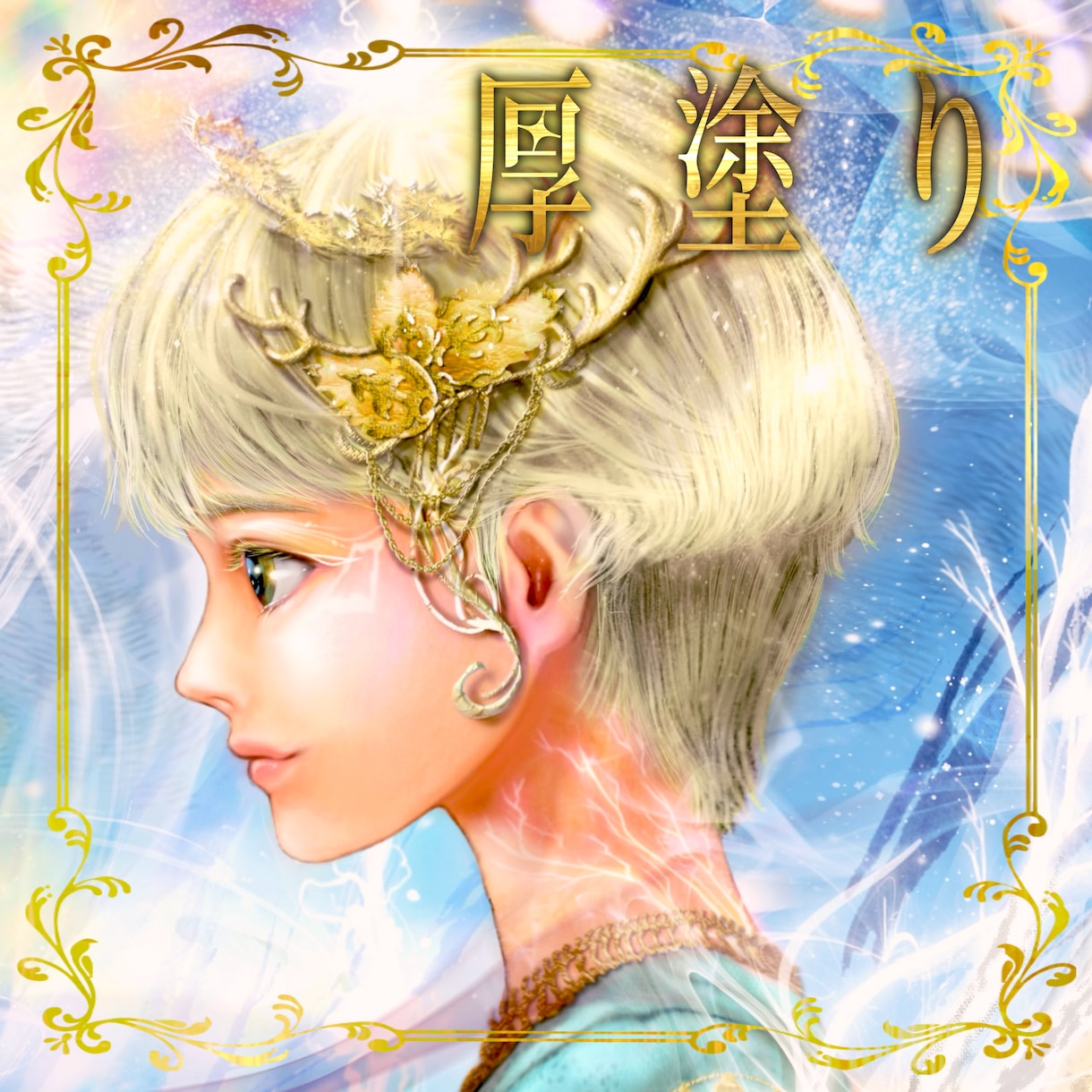5名様限定価格⭐︎美麗な厚塗りアイコンを描きます 重厚感のある描写でしっかり人目を惹くアイコン イメージ1