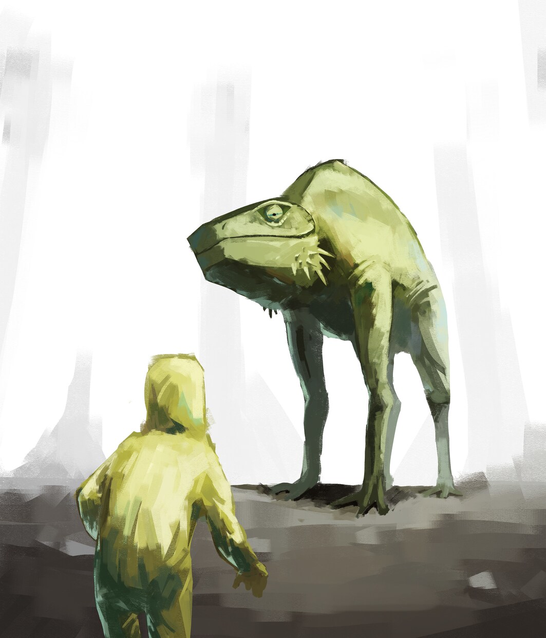 厚塗り風一枚絵・立ち絵描きます モンスターや人物の一枚絵を、厚塗りイラストでお届け。 イメージ1