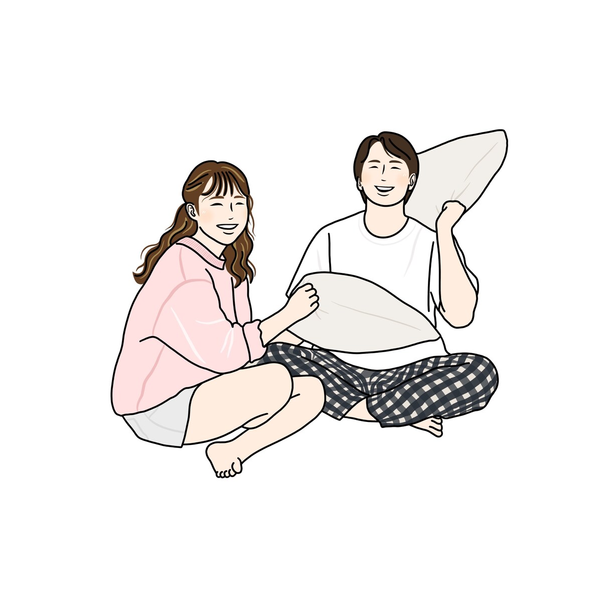 幸せな瞬間を線で残すイラストます 大切な人へのプレゼントにもおすすめです。 イメージ10