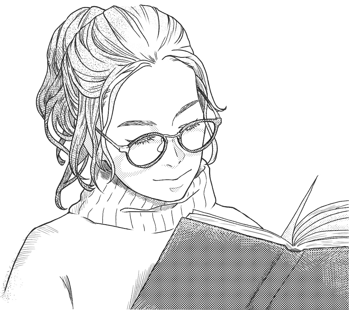 最短当日納品!写真を元に似顔絵を書きます おしゃれなモノクロイラスト名刺や贈り物などにぜひどうぞ! イメージ7