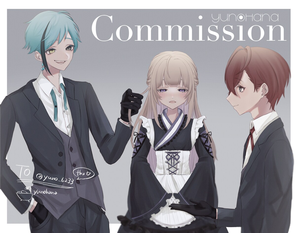 可愛いアイコン/夢絵/動画イラスト描きます かわいい少年少女のイラストコミッションです。 イメージ7