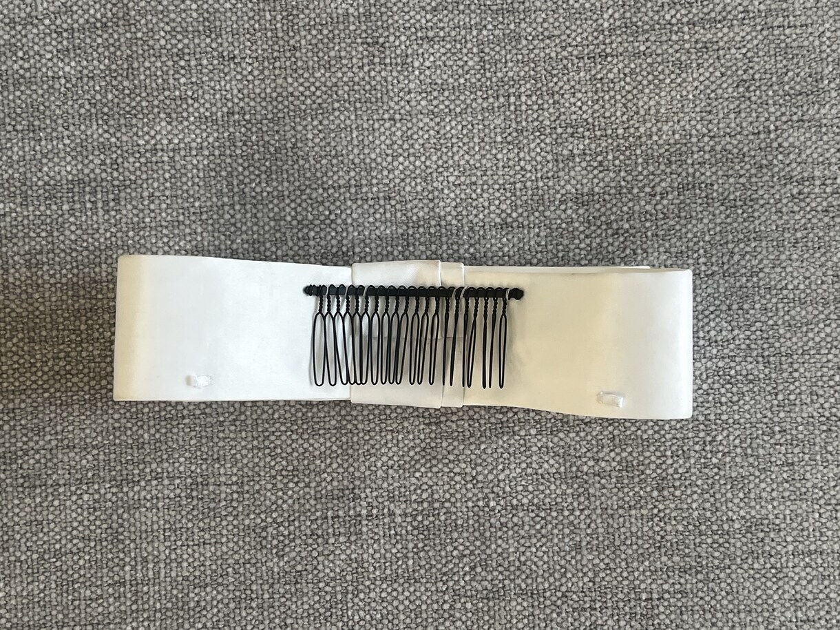 クラシカルなリボンボンネお作りします 光沢のあるブリリアントサテンを使用しております イメージ2