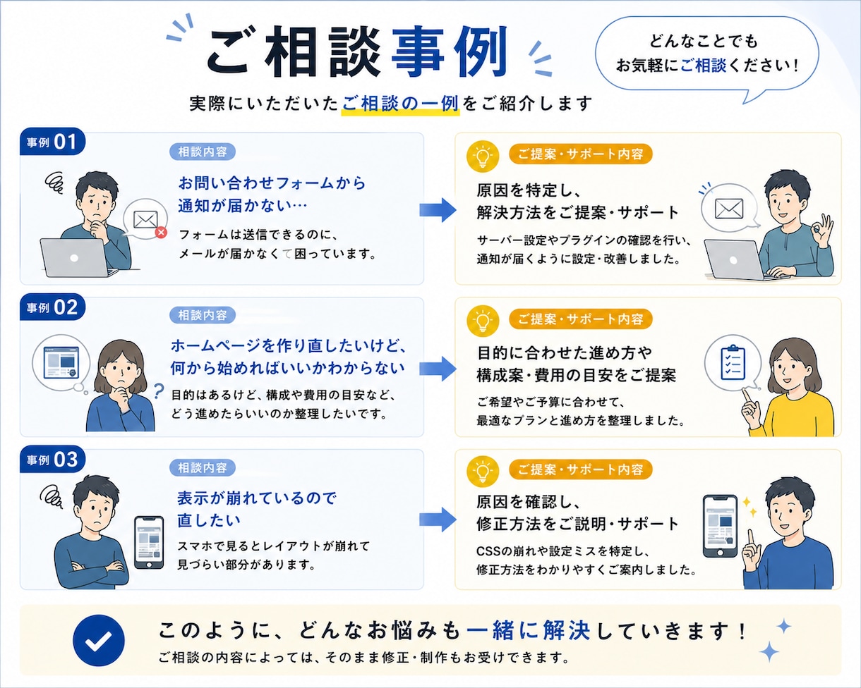 ホームページ・サイトについて何でも相談にのります テキストチャット・画面共有どちらでも対応 イメージ5