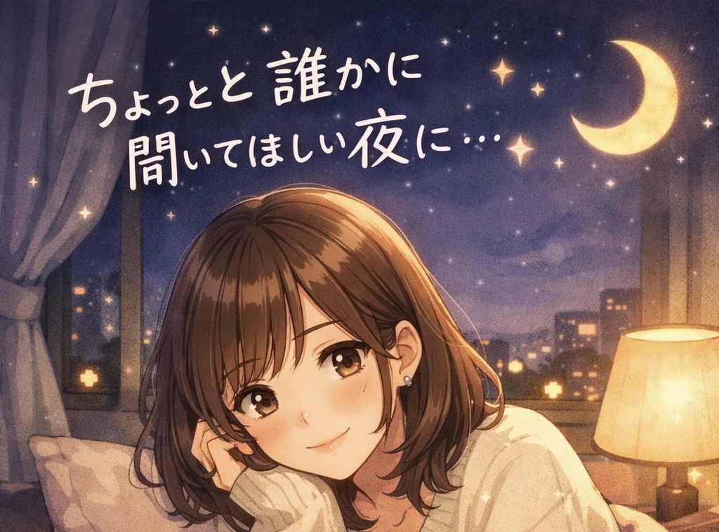 即レスチャットで悩み事、愚痴、相談聞きます ⭐︎女性限定⭐︎30分少しだけ、誰かと話したい夜に イメージ1