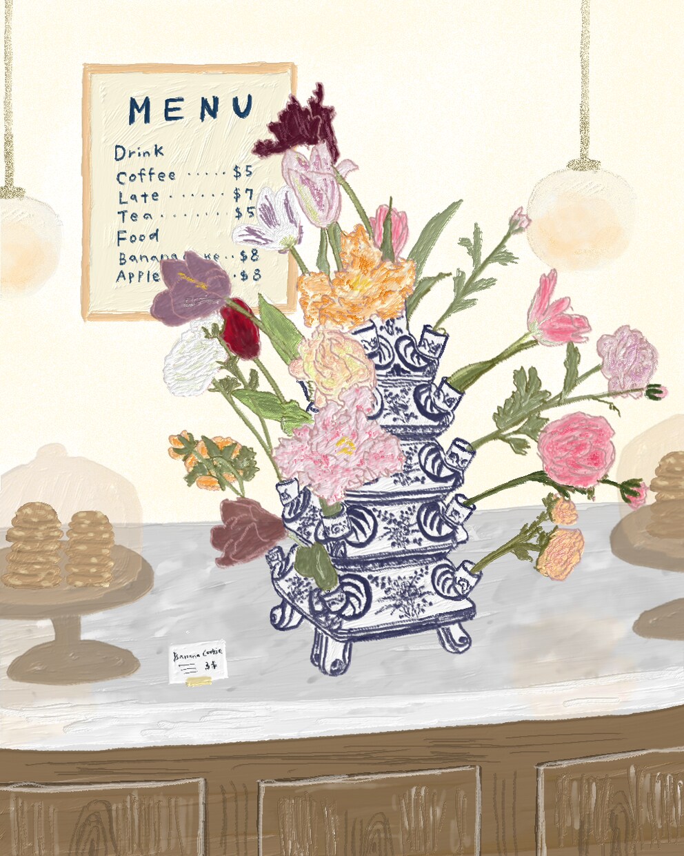 ほっこりかわいい暮らしをテーマにした絵を描きます お店のビジュアルイラストやお部屋のインテリアに イメージ1