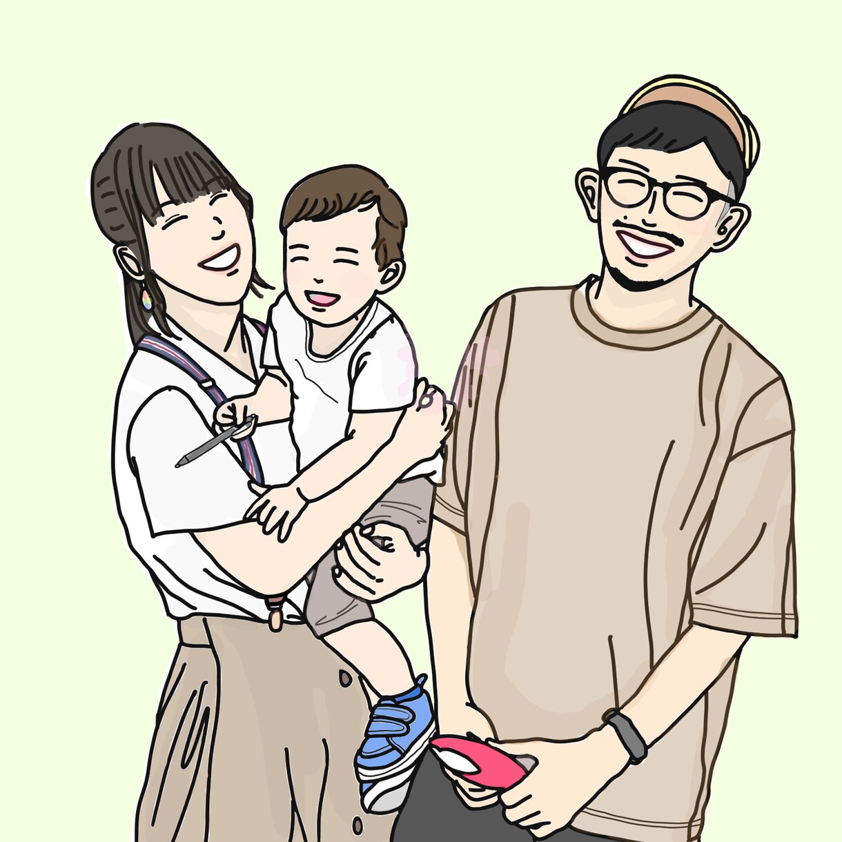 写真を元にイラスト作成いたします 大切な思い出をイラストに♪※先着10名様までモニター価格！ イメージ2