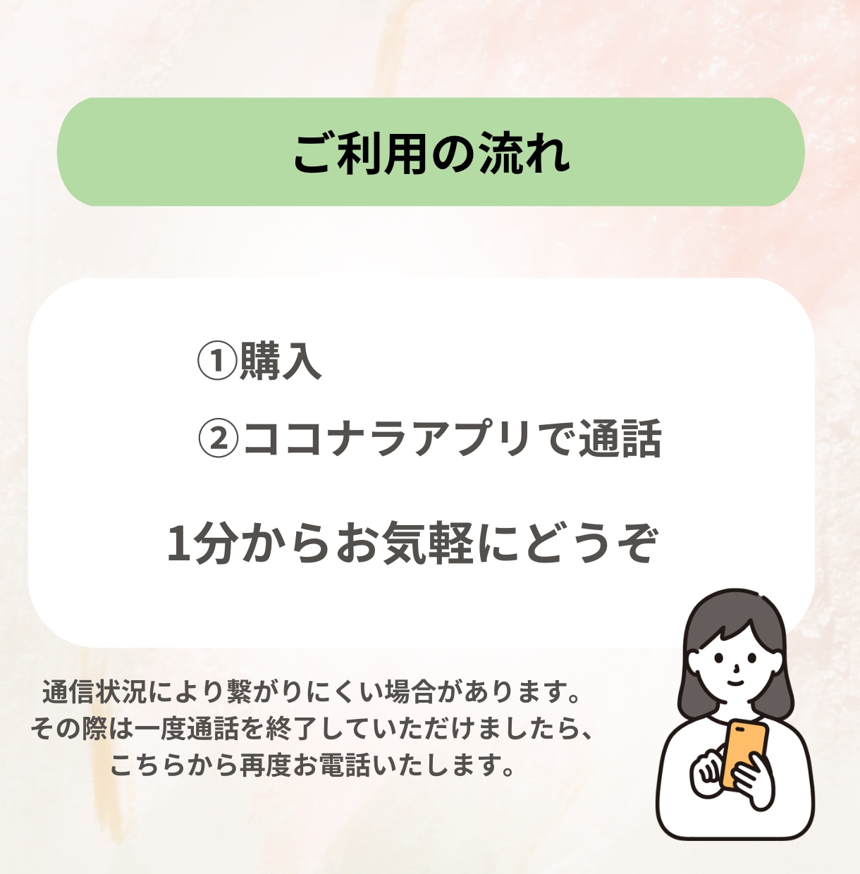 話しながら悩みや考えを整理します うまく話せなくても大丈夫。安心して話せる時間 イメージ5