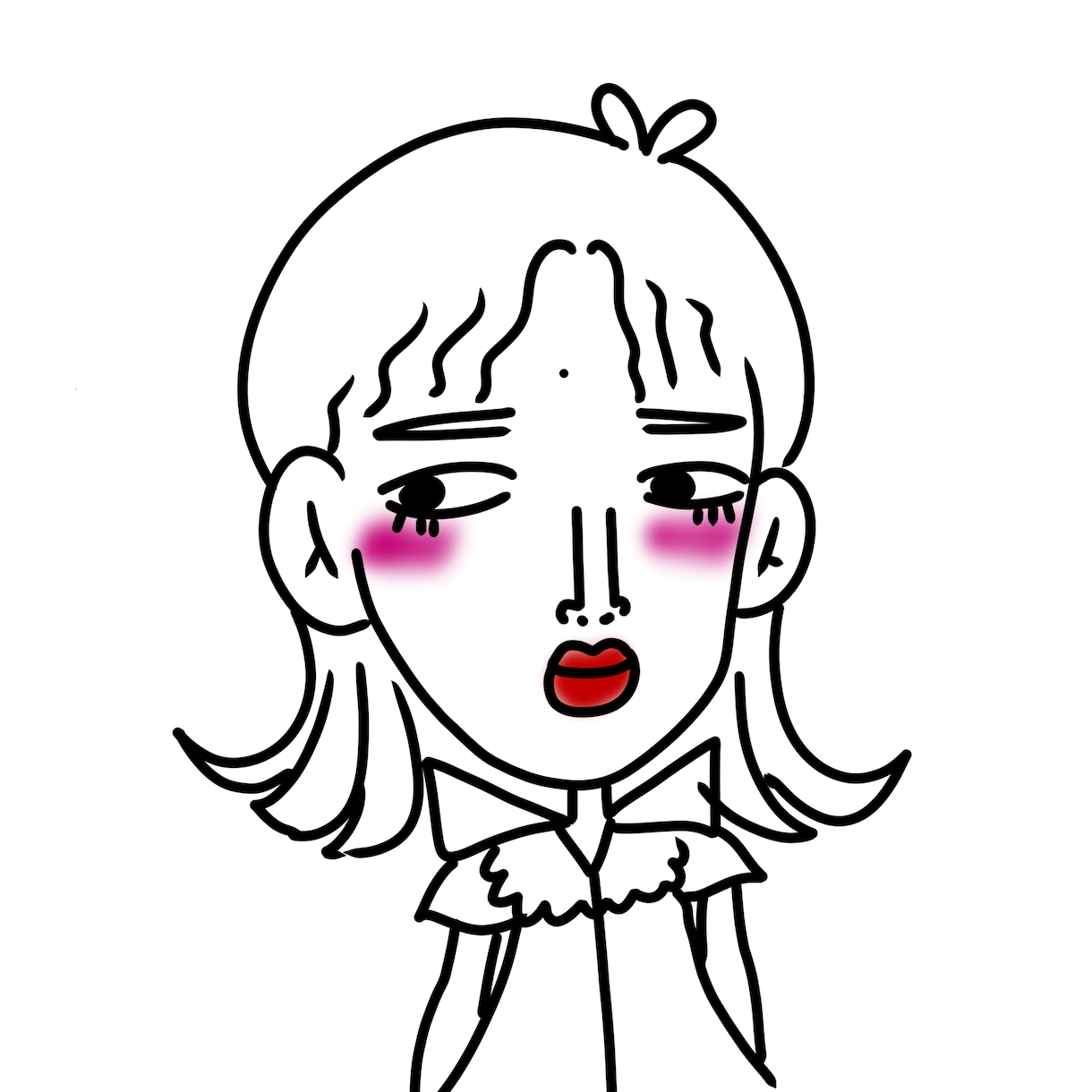 イラストかきます ちょっと誇張しすぎるかもしれません イメージ3