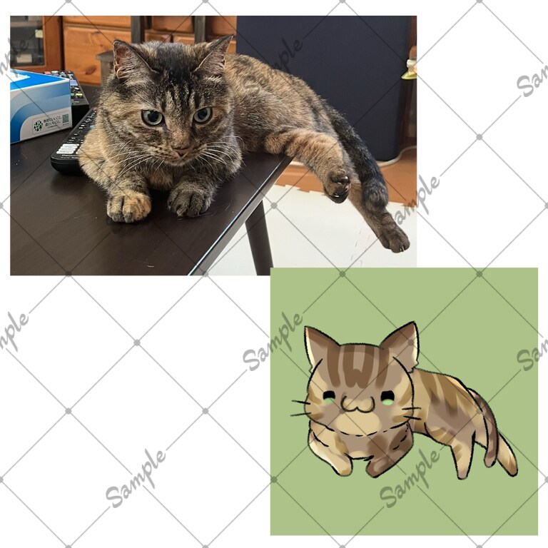 ペットや好きな動物のデフォルメアイコン描きます デフォルメでゆるかわなシンプルでかわいいアイコンです！ イメージ5