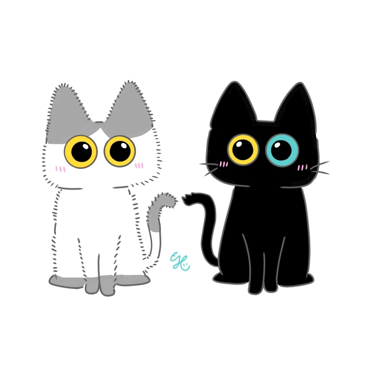 ペットの写真からゆるかわイラスト描きます 大切な“うちの子”をシンプルで可愛いイラストに仕上げます イメージ1