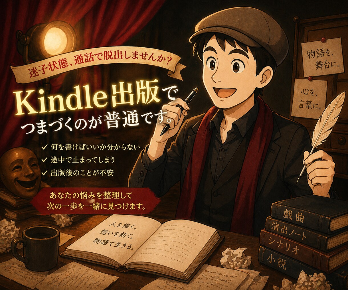 kindle出版についての相談に乗ります 出版したいけど・・でも・・と思ったらその迷いを聞かせて下さい イメージ1