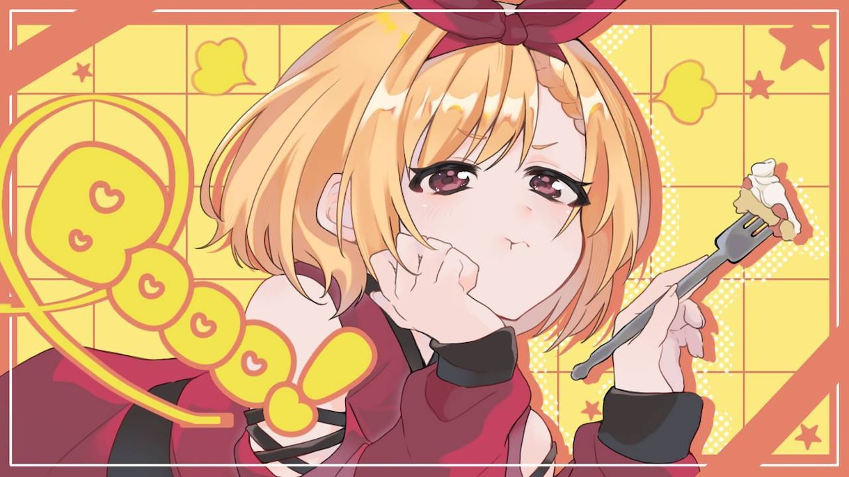 VTuber向け★目を惹く歌ってみたサムネ描きます 表情豊かな一枚絵でクリック率UP！楽曲の世界観を再現します イメージ2