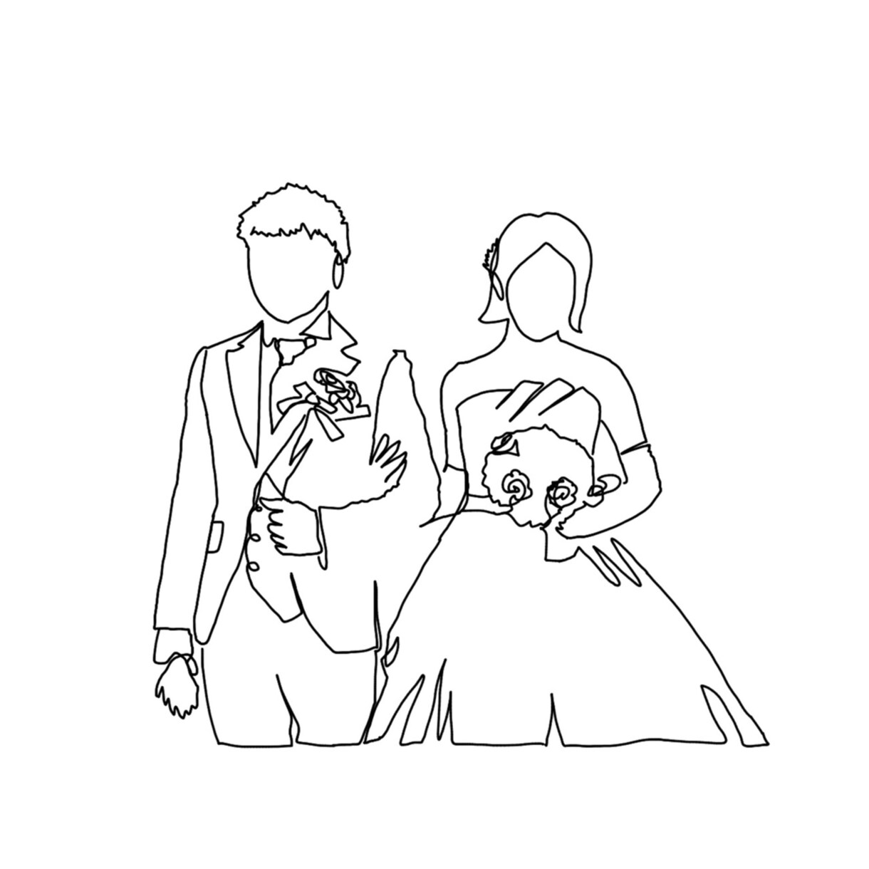 イラストにしたい画像を 一筆書きのイラスト描きます シンプルでオシャレなイラストに仕上げます。 イメージ1