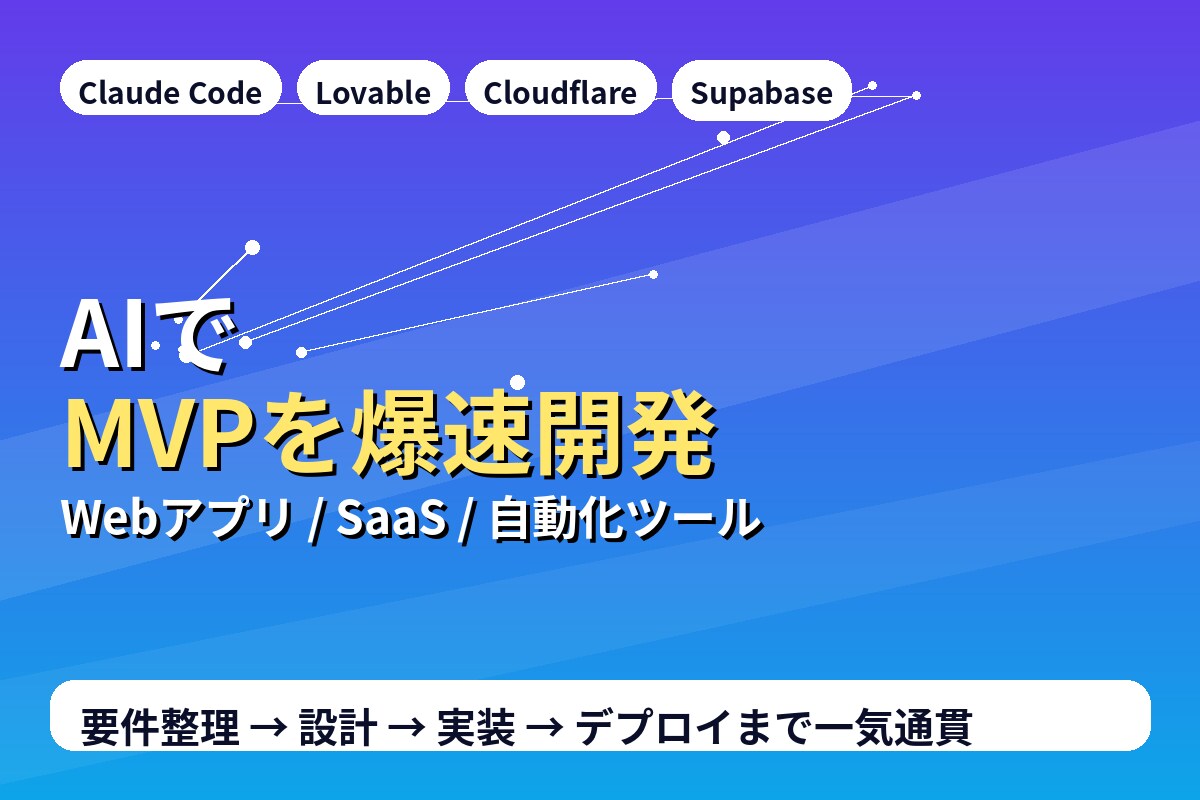 AIでWebアプリ・MVPを高速開発します Claude Code×Cloudflareで爆速リリース イメージ2