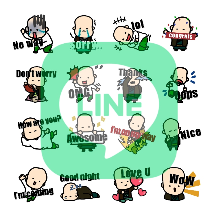 あなただけのLINEスタンプを作成します 友人へのプレゼントやイベント、記念用にどうぞ！ イメージ1