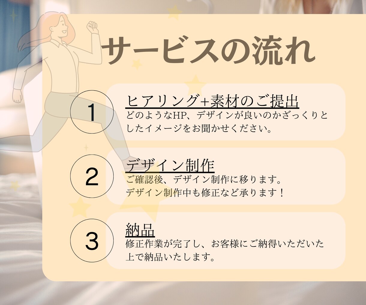 STUDIOで！お洒落なホームページ制作します 目的に沿ったHPを低価格で作成します！ イメージ4