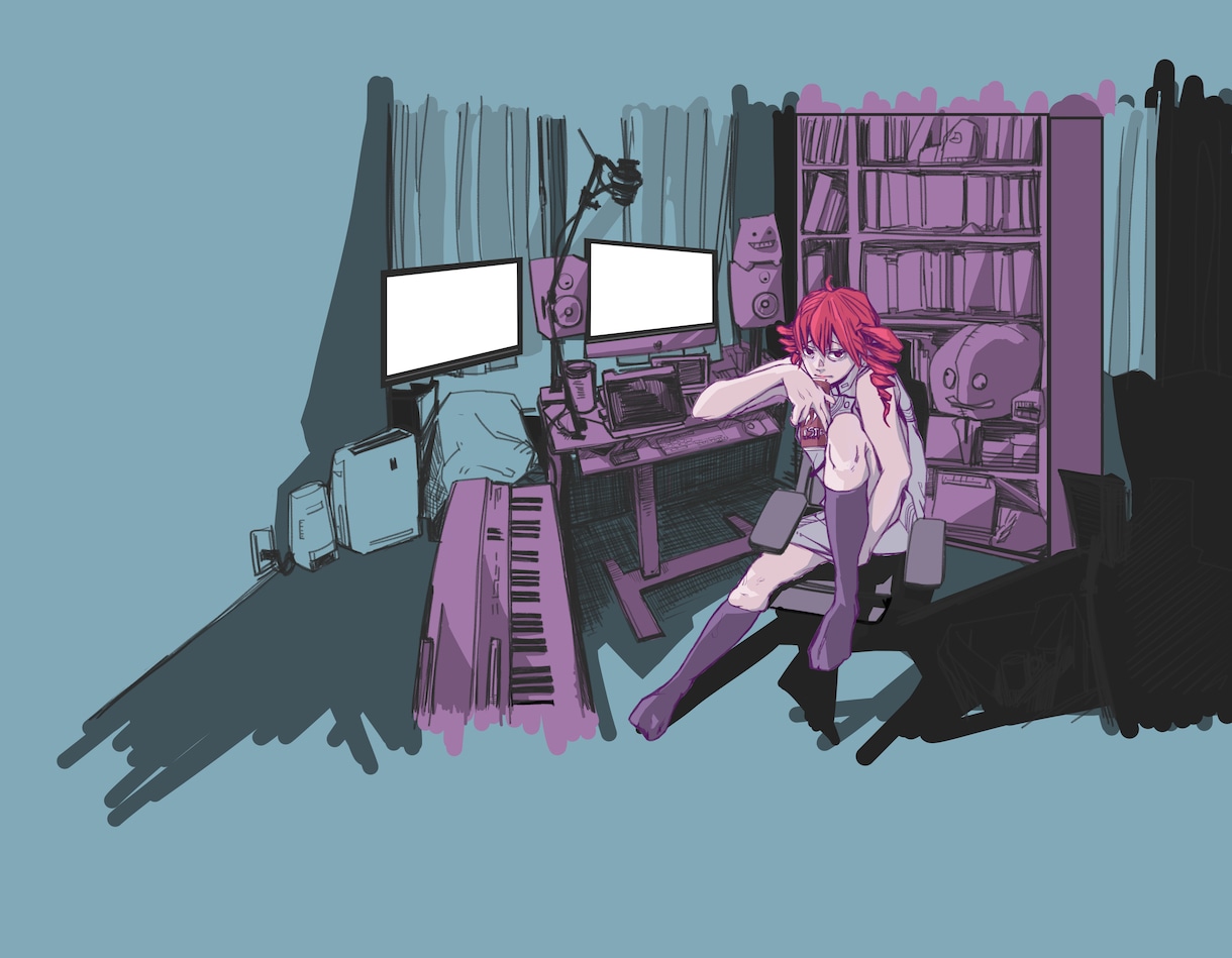 動画投稿用イラストオーダーメイドさせていただきます 自分の世界観をもっと動画に落とし込みたいその思いを形にします イメージ3