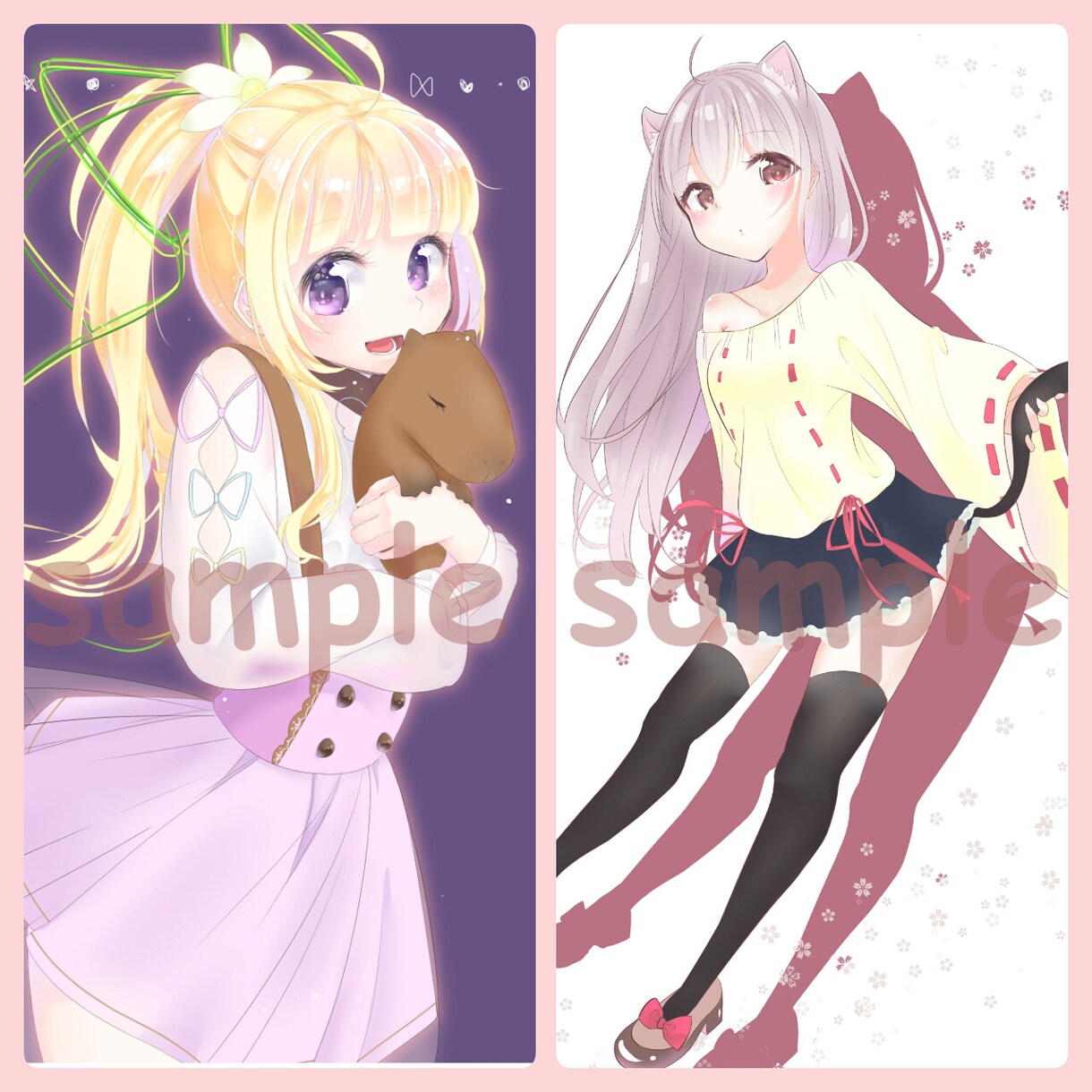 可愛い女の子のイラスト描きます ＊アイコン、動画、表紙や挿絵等で使いたい方にオススメ！ イメージ1