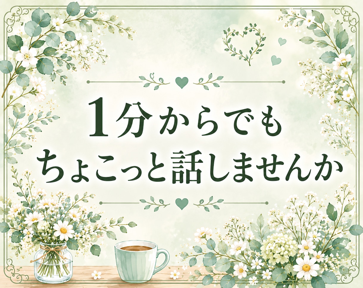 なんとなく話したい時、愚痴等、何でもお聴きします 電話相談経験あり♡1分から気軽にお話しください。 イメージ2