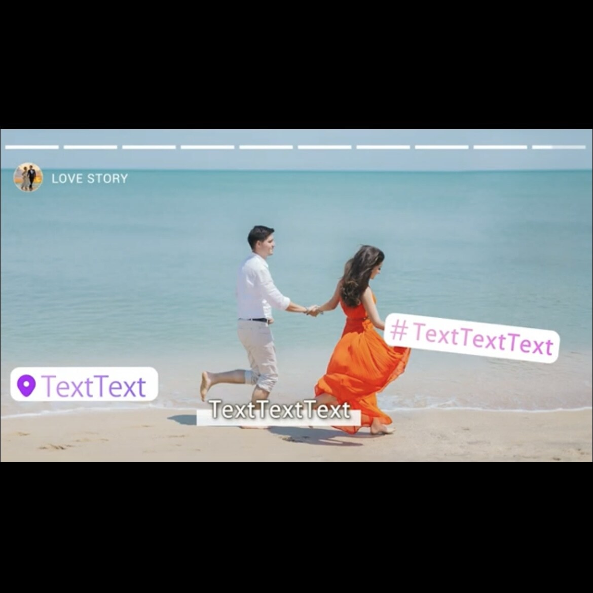 インスタ風プロフィールムービー作成します SNSを用いたプロ級の動画編集テンプレート イメージ4