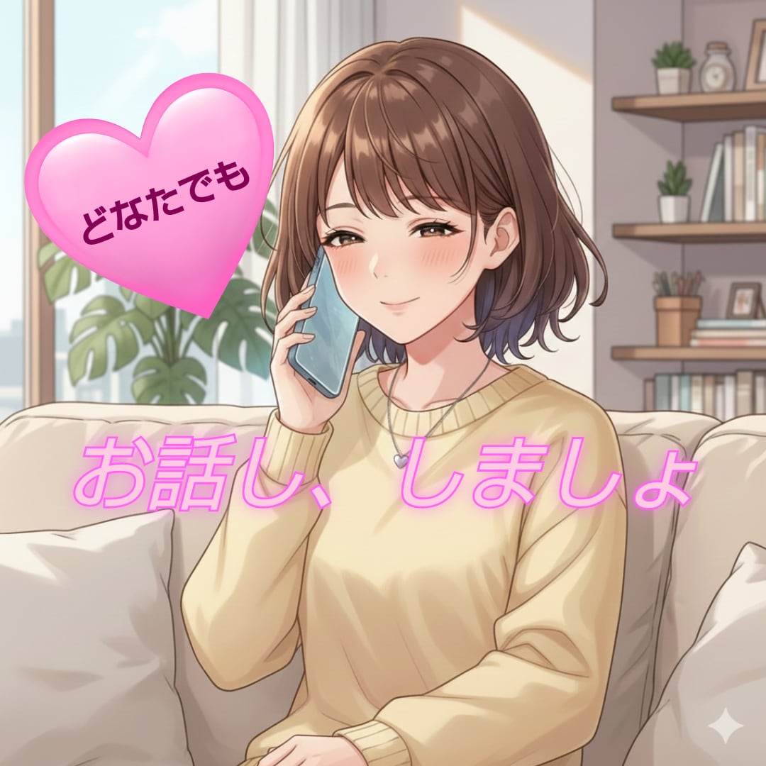 お話し聞かせて？あなたに寄り添います 「誰か」に「何か」を話したい。そんなあなたに寄り添います。 イメージ1