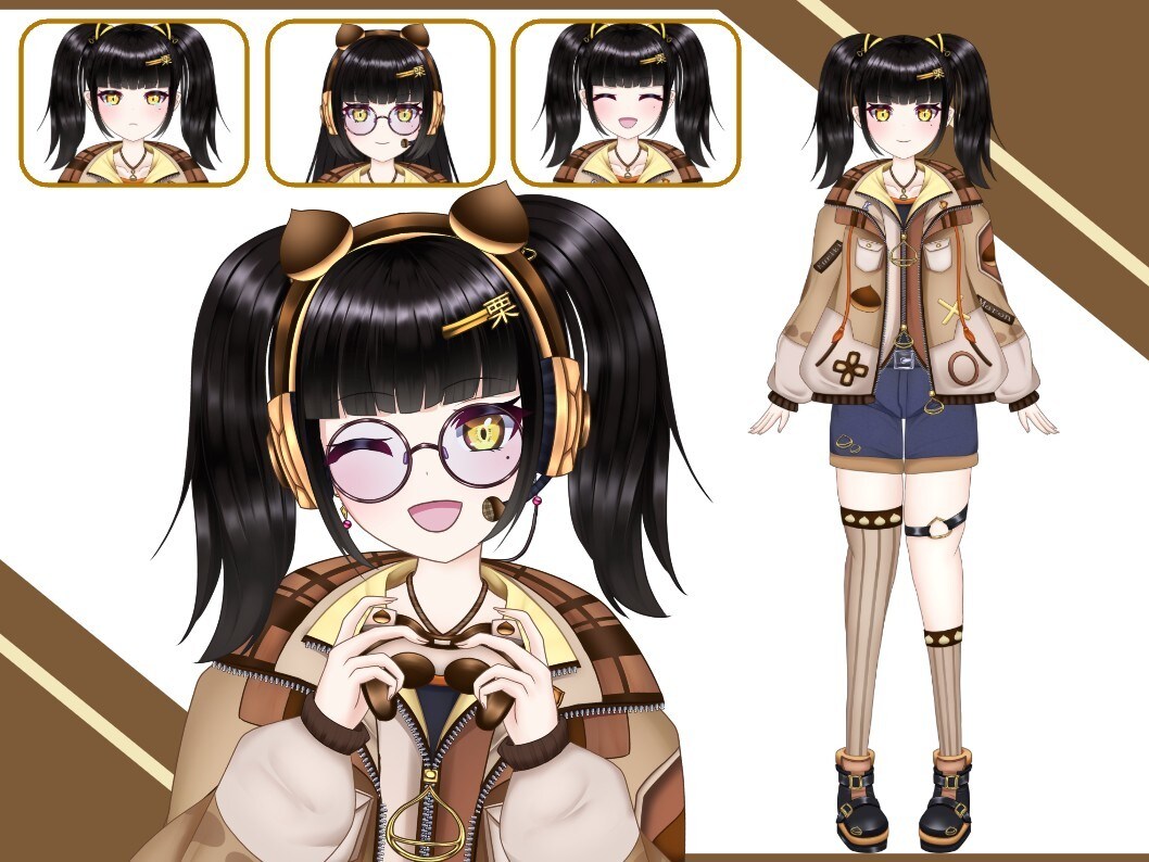 期間限定！９万円でVtuberモデル一括制作します 全行程を一括制作/モデリング/イラスト持ち込み可/制作実績有 イメージ8