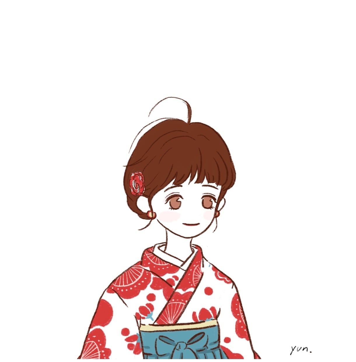 snsアイコンにおすすめします 似顔絵のかわいいイラストをしましょう！ イメージ1