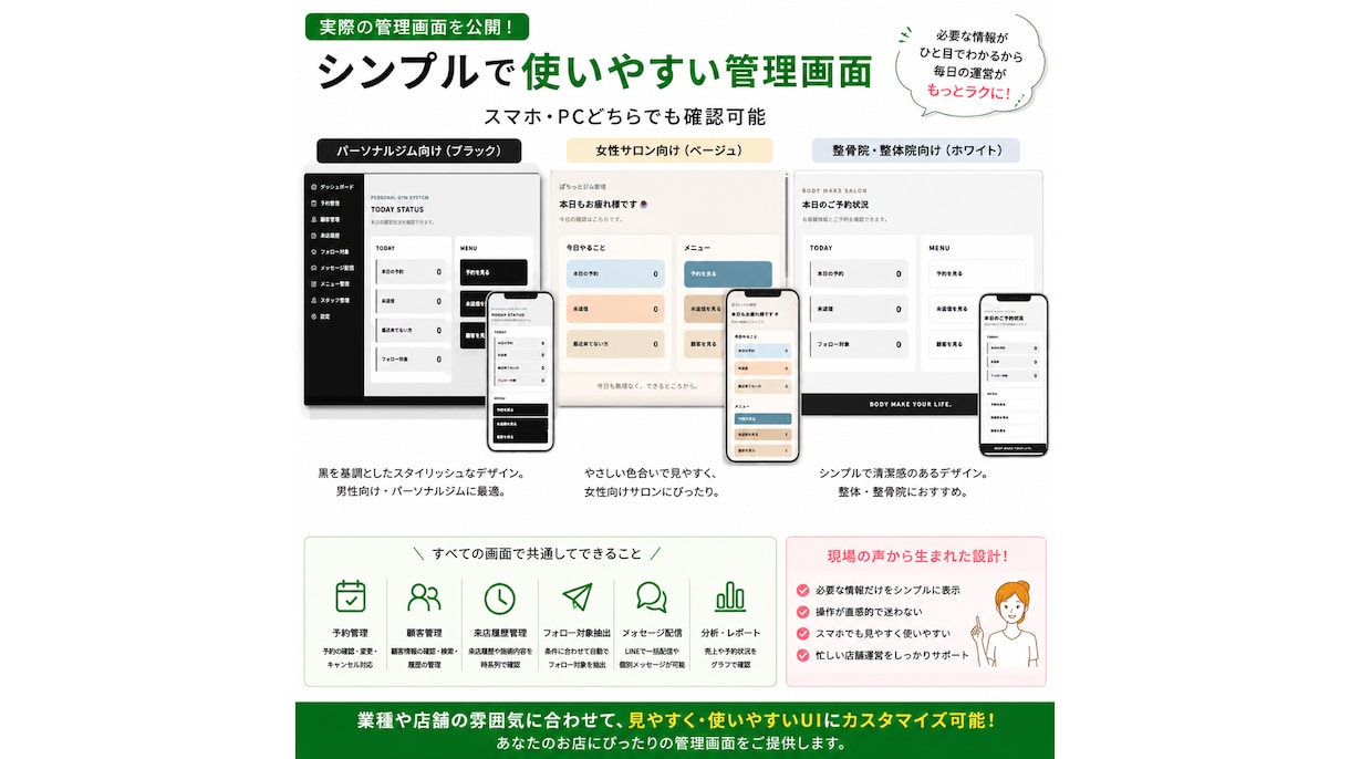 LINE公式・エルメで予約管理システムを構築します 予約から再来店フォローまでLINEで完結 イメージ4