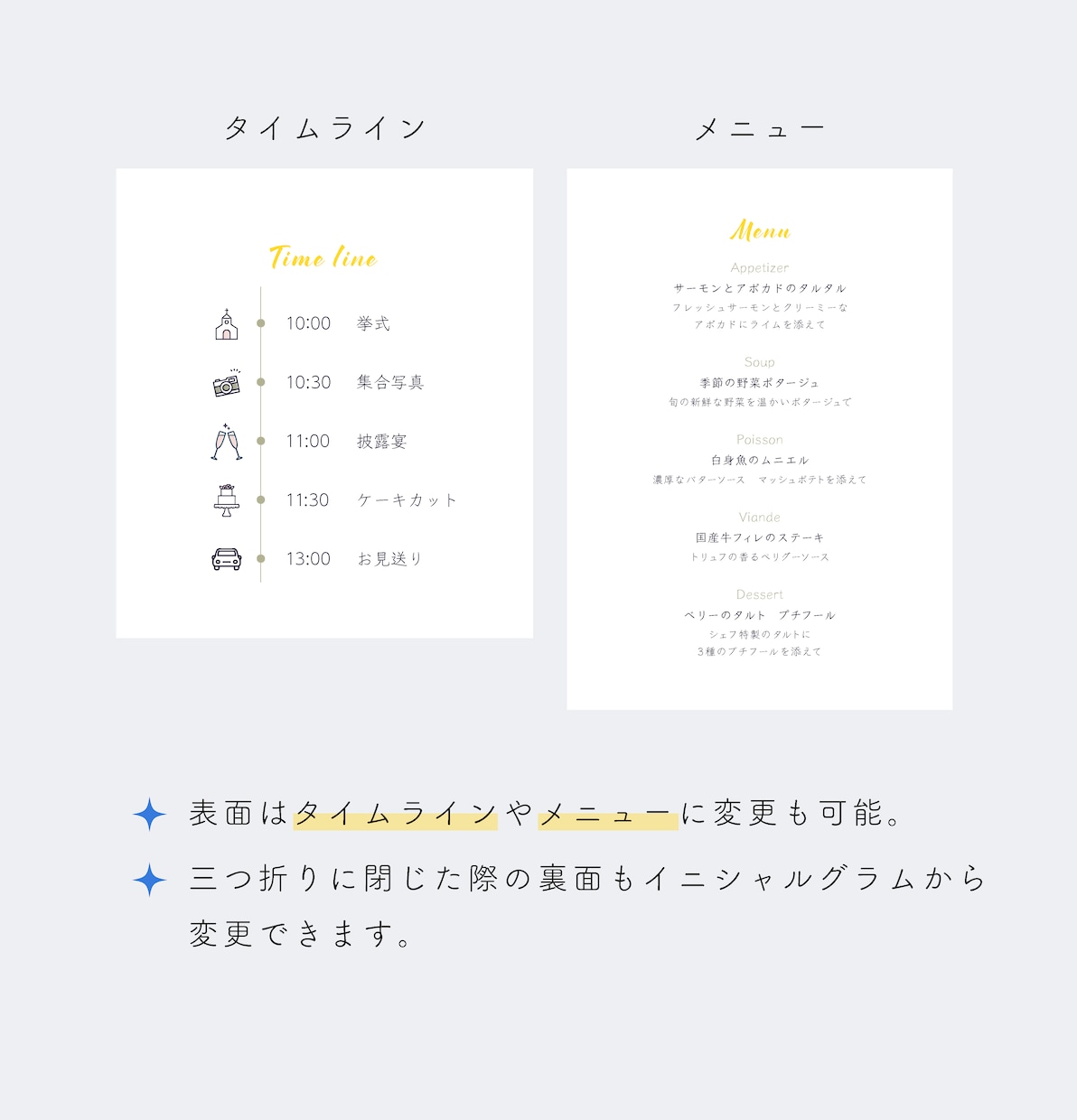 サマーウェディングに◎三つ折り 席次表作ります 印刷納品まで対応◎三つ折りの席次表をセミオーダーで作ります！ イメージ4