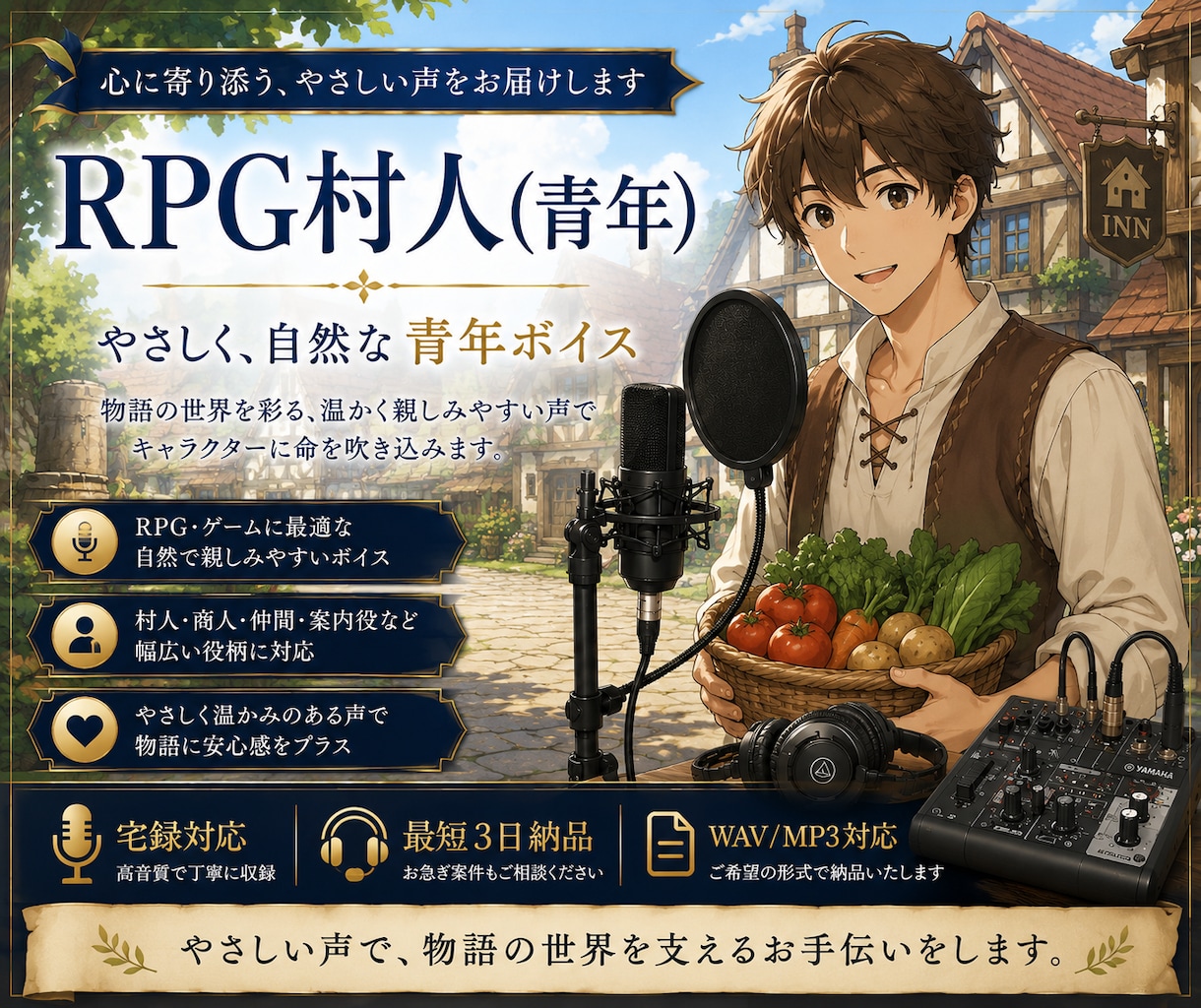 ゲーム・企業PRの音声を収録します ゲーム・企業PR・雑学まで対応 イメージ3