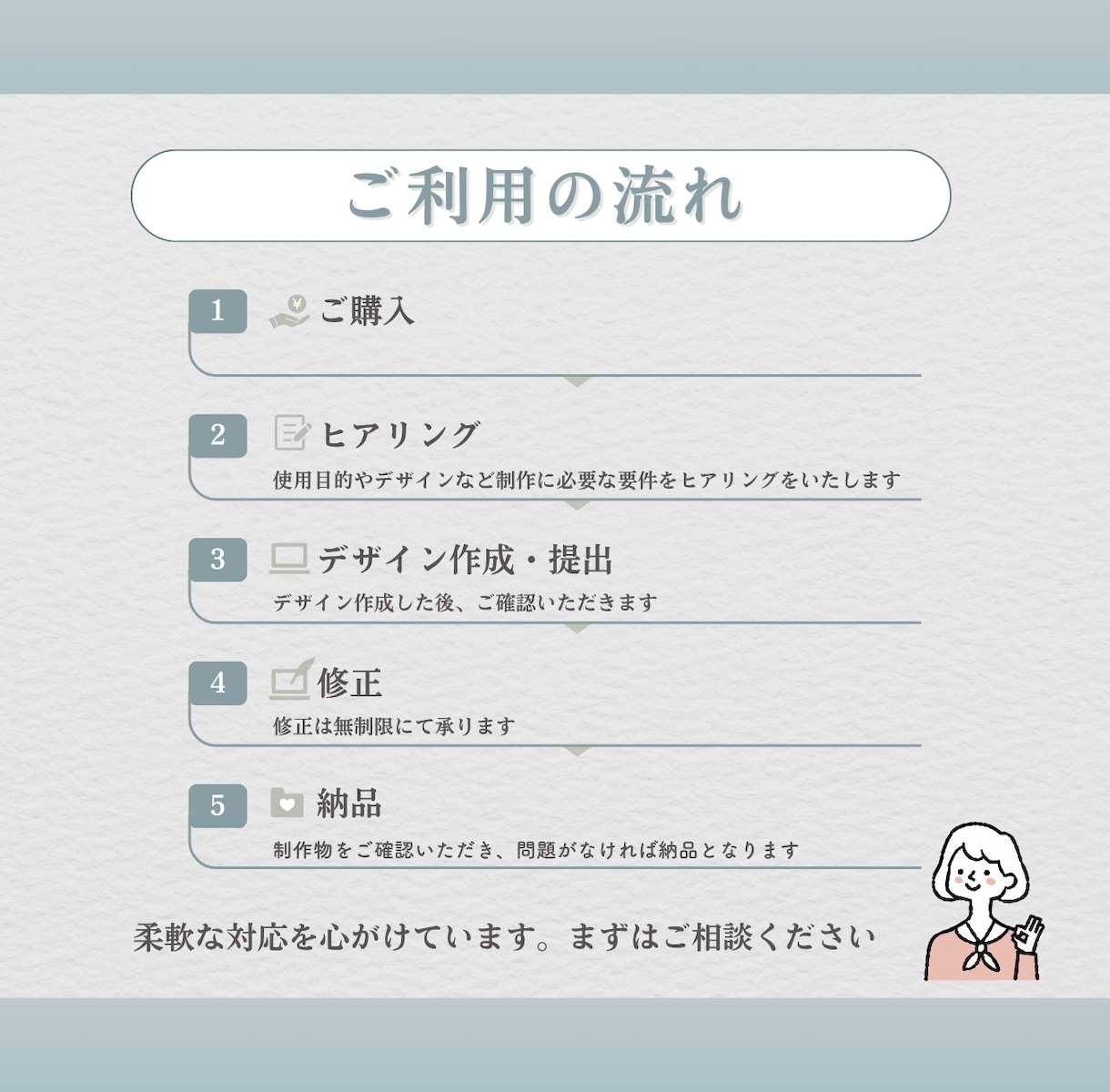 初心者OK！着付け教室Canvaテンプレ作成します 写真を差し替えるだけで整う。上品でやさしい和のデザインです。 イメージ5