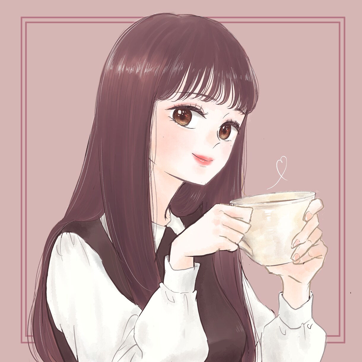 少女漫画風ゆるふわ似顔絵描きます お祝い•似顔絵•プレゼント•SNSアイコンなど◎商用可◎ イメージ3