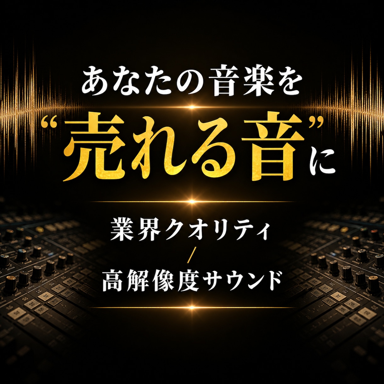 30年のキャリアをココナラへ実績作り3万円承ります チャート常連現役エンジニアがメジャー直系の売れる音にします イメージ2