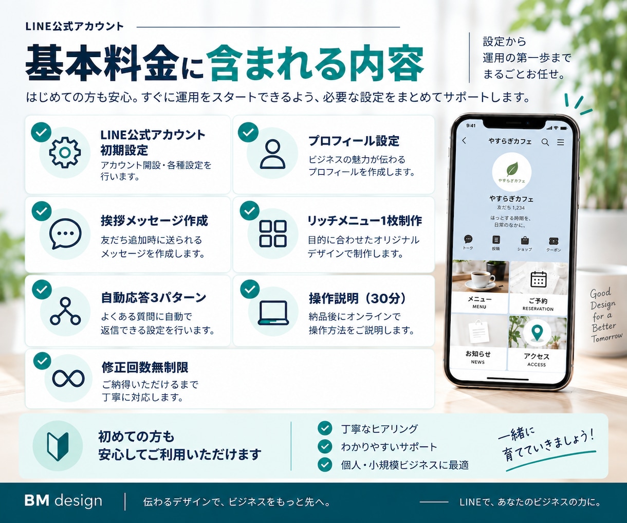 公式LINE初期設定構築サポートいたします LINE公式×リッチメニュー×導線設計で集客・売上アップ！ イメージ3