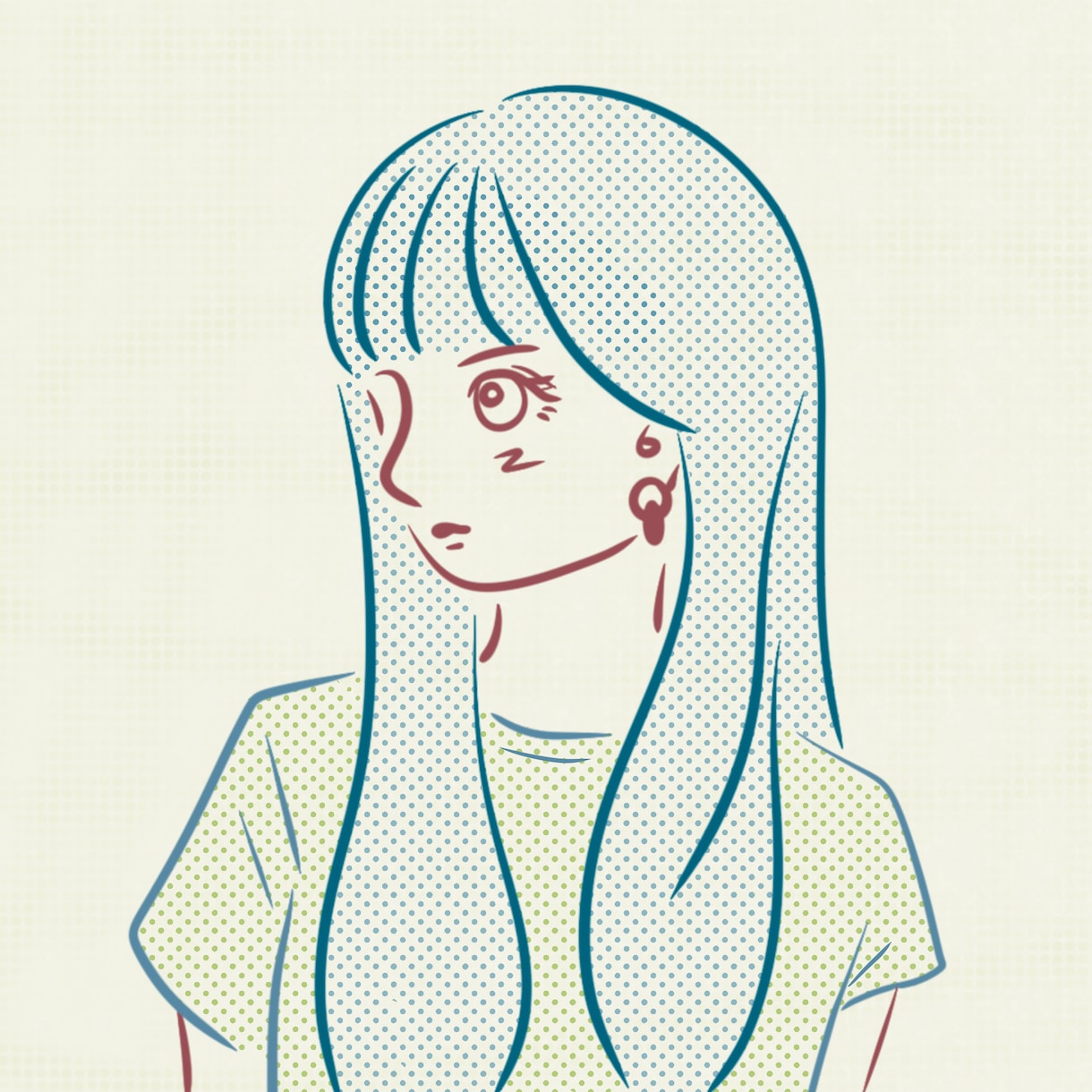レトロっぽいおしゃれ線画イラストを制作ます 今っぽい少し雰囲気のあるイラスト提供できます！ イメージ1